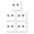 thumbnail image 1 of Guardurnaity 10 Uds pendientes colgantes exquisitas flores de cinco pétalos accesorios de de aleación suministros hechos a mano para púrpura 5piezas, 1 of 6