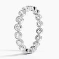 thumbnail image 2 of Dash Jewelry 2.7 Ct Round Cut Moissanite Simulated Engagement Moissanite Ring - 14K White Gold Plated Wedding Anniversary Ring - Anniversary Gifts For Couples - Full Eternity Band for Women's, 2 of 5