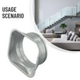 100250Mm Round Pipe Air Vent Flange Seat Metal Tube Air Ventilation