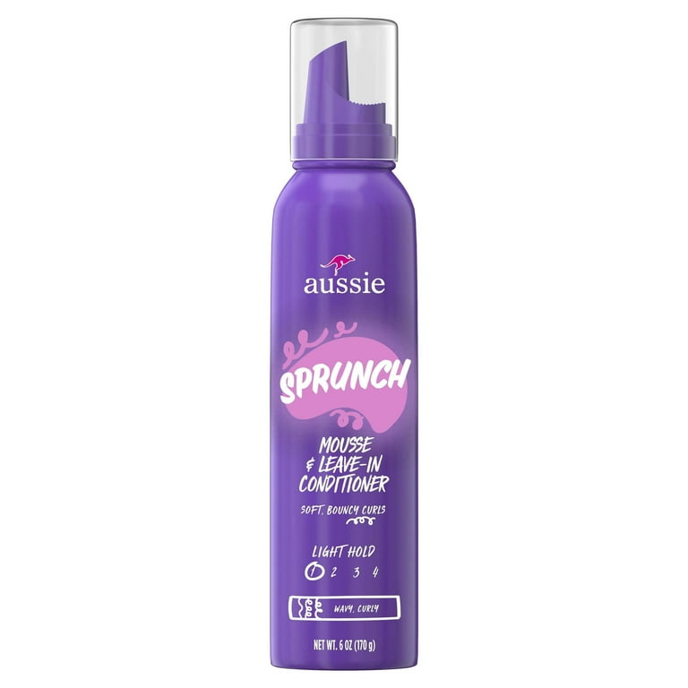 Aussie Sprunch Mousse & Leave-in Conditioner for Curly & Wavy Hair