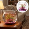 ACDANC 1 Gallon Fish Tank,Plastic Small Fish Bowl Clear Round Goldfish ...