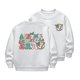 thumbnail image 2 of Cowsor Girls Sweatshirts Kids Cute Graphic Crewneck Pullover Tops Long Sleeve Holiday Shirts, 2 of 7
