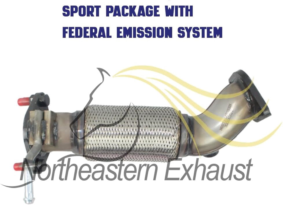 Northeastern Exhaust Front Flex Pipe Fits 2011-2014 Hyundai Sonata 2.4L (Sport Package, Federal Emissions) - Direct-Fit | Stainless Steel