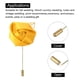 thumbnail image 5 of Ramilletes de rosa Unique Bargains con Alfileres para Hombres Ceremonia de Boda Aniversario Cena Formal amarillo, 5 of 5