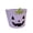 W7-Purple, variant on Halloween Trick or Treat Bucket Halloween Basket with Handle Cute Pumpkin Pattern Plastic Pail Candy Bowl Holder for Kids Party Favors Supplies Decoration