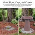 thumbnail image 5 of Sunnydaze Gleeful Garden Metal Bird Bath for Outdoors - UV-Resistant Large Bird Bath for Outside - 23-Inch - Canyon Clay Glaze, 5 of 18