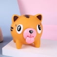 thumbnail image 4 of Squishy Stress Toy with Squeaky Tongue-Out Design, 1 Piece, Orange Cat Squeeze for Kids and Adults, Sensory Squeeze Toy, 4 of 4