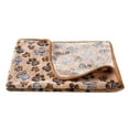 thumbnail image 2 of Vnanda Dog Blankets for Small Dogs, Puppy Blankets Paw Print Pattern Fleece Throw Pet Blanket, Small Dog Kitten Blankets Washable, 2 of 8