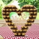 thumbnail image 2 of Soporte de exhibición de Chocolate Mr Mrs, madera de primera calidad, artístico Natural, fácil de instalar, decoración de árbol de corazón para festival de publicidad de boda Inevent HA011612-00B, 2 of 5