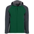 thumbnail image 3 of Holloway Sportswear L Raider Softshell Jacket Carbon Print/Forest 229157, 3 of 4