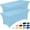 Blue Mist, variant on Spandex Tablecloth 6ft - 2 Pack, Fitted and Tight Cloth for Rectangle Table, Wrinkle-Free and Stretch Table Cover for Party, Wedding, Banquet and Birthday, Purple