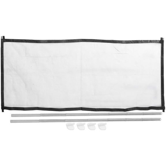 Soimiss 1Set Pet Safety Mesh Gate Black Nylon and Stainless Steel for Home Use