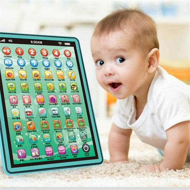 onlyliua Ofertas Del Día Liquidación Prime Canadá Tablets, Simulacra, Niños, Juego Educativo, Niños Pequeños, Juego de Actividad Electrónica de Sarrollo Temprano Bilingüe