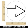 thumbnail image 2 of Arrow Rounded Corners Outline Rubber Stamp for Scrapbooking Crafting Stamping - Small 3/4 Inch, 2 of 7