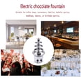 thumbnail image 4 of Acero Inoxidable de 40 Onzas Fuente de Fondue de Chocolate, Fuente de Fondue de Chocolate, Fuente de Chocolate de 4 Niveles, Máquina Fuente para Queso, Fondue de Chocolate Cascada, 4 of 5