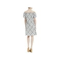 thumbnail image 2 of Max Studio London Womens Off The Shoulder Shift Dress, Grey, Small, 2 of 2