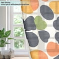 thumbnail image 4 of Yayeee Window Curtains Light Filtering 63"x52" Grommet Panel Pair Home Living Room Decor, Black Clover Pattern, 4 of 7