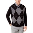 thumbnail image 1 of Club Room suéter de punto Argyle para hombre, negro, XX-Large, 1 of 1
