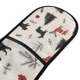 thumbnail image 4 of Yayeee Double Oven Mitt Kitchen Heat Resistant Baking 35" x7" Quilted Glove, Christmas Plaid Deer, 4 of 6