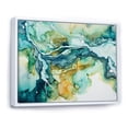 thumbnail image 2 of Designart "The Liquid Ink Dreamscape Of Lakes And Rivers" Landscape Lake River Floater Framed Wall Decor, 2 of 5