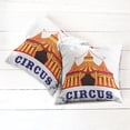 thumbnail image 6 of Ambesonne Circus Throw Pillow Cover 2 Pack, Old Fashioned Retro Tent, 20", Red Yellow White, 6 of 7