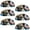 Multicolored 3, variant on PhooArto 6 Pcs Cup Drawer Pulls, Pug Dog Pink Donuts Shell Shape Handles Cabinet Knobs for Dresser Cupboard Closet Wardrobe with Screws