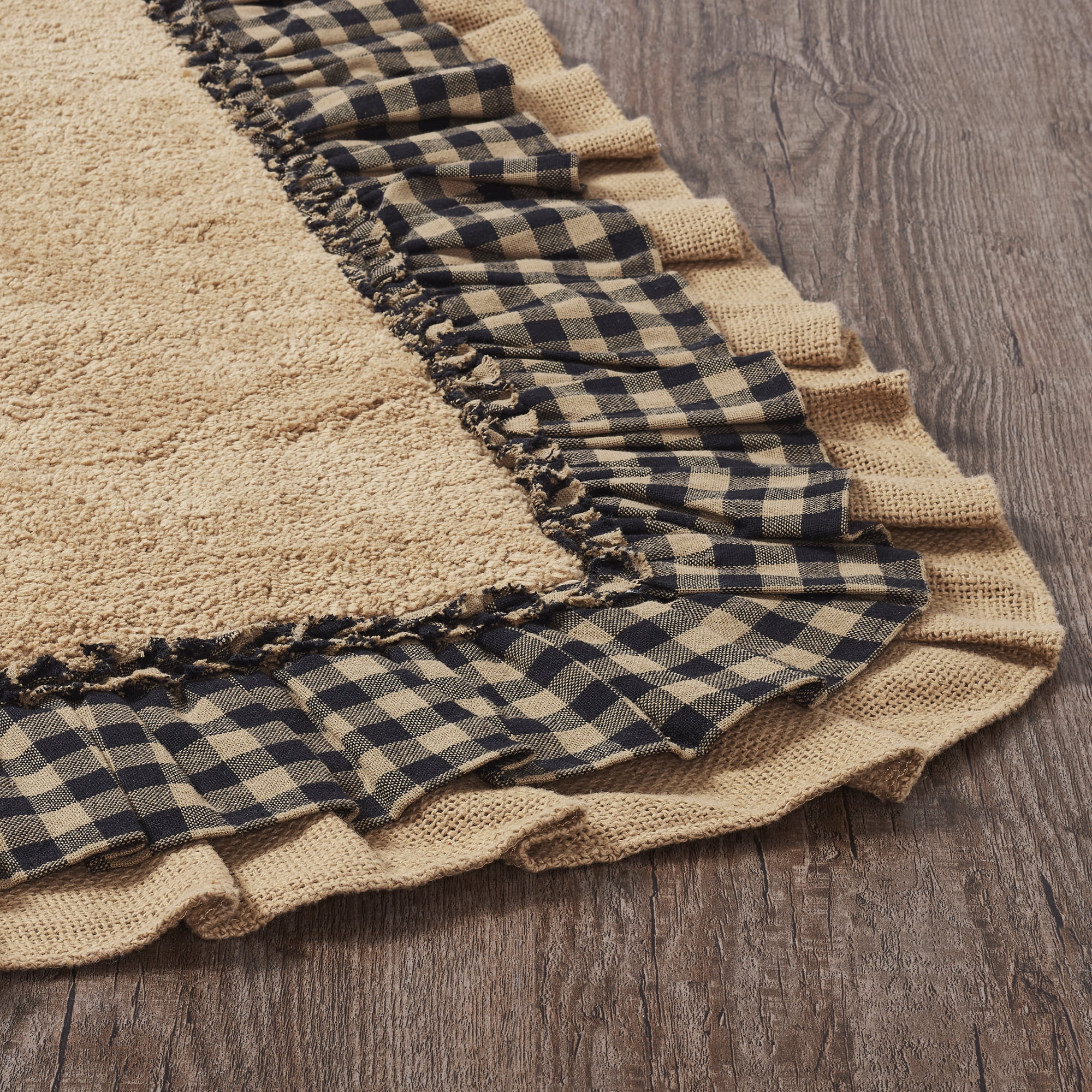 VHC Brands Burlap Check Bath Mat