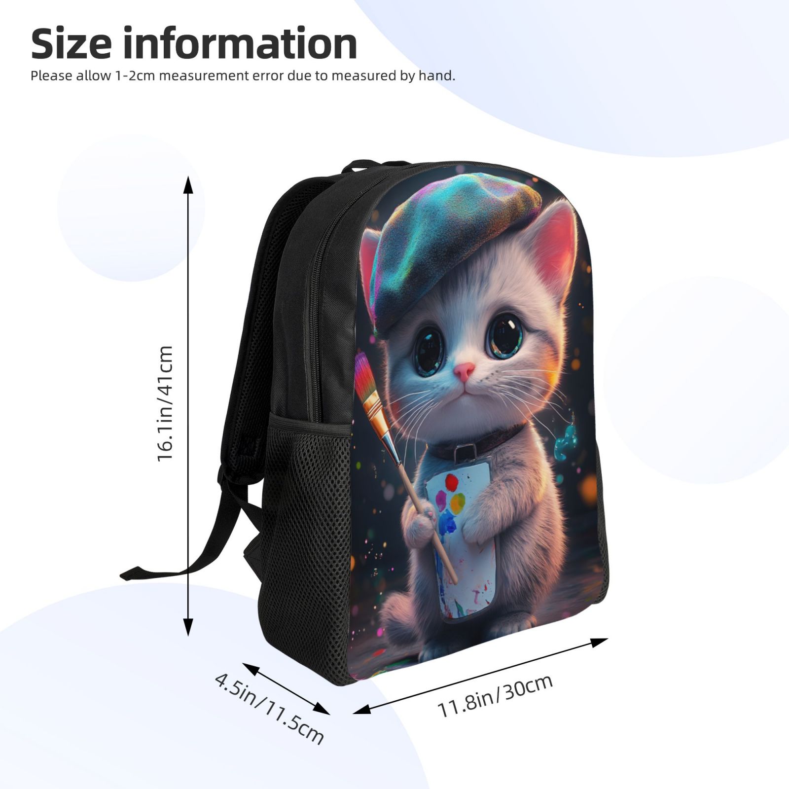Cat Backpack Double Shoulder Backpack Durable, Spacious, Ergonomic Design for Travel, Work & Outdoor Use