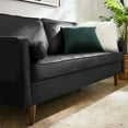 thumbnail image 2 of Valour Leather Sofa-EEI-4633-BLK, 2 of 8