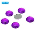 thumbnail image 3 of Unique Bargains 25mm Flat Back Round Acrylic Rhinestones, 100 Pack Plastic Circle Gems for Jewelry Making Costume, Purple, 3 of 6