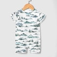 thumbnail image 3 of Baby Watercolor Foggy Forest Newborn Infant Baby Romper Shirts Boy Girl Misty Woodland Trees Mountain Summer Outfit Baby Clothes Short Sleeve Onesie, 3 of 6
