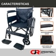thumbnail image 3 of Silla De Ruedas Plegable De Lujo Compacta Todo Terreno Drive negro, 3 of 9