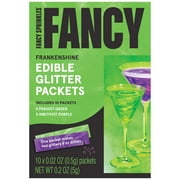 FANCY SPRINKLES® Frankenshine Halloween Fancy Edible Glitter, 10 Packets
