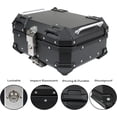 thumbnail image 6 of LABLT 22L-T Black Motorcycle Tail Box Top Case, Aluminum Alloy Motorcycle Top Case Tail Box with Wide Space & Cool Appearance Motorcycle Trunk Tour Tail Box Secure & Durable, 6 of 6