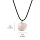 thumbnail image 1 of Collar redondo de cuentas de piedra de cristal Collar en espiral de la jaula Colgantes Joyería Collares de piedras preciosas y colgantes, 1 of 5
