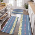 thumbnail image 2 of Pioneer Flower Floral Print Pattern Kitchen Rugs Sets Of 3,Kitchen Runner Rugs Non Skid Washable,Decorative Kitchen Floor Mats for Kitchen,Sink,Laundry,17"x30"+ 17"x47" + 17"x59", 2 of 6