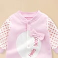 thumbnail image 5 of Newborn Baby Girl Clothes Cotton Bubble Romper Preemie Newborn Baby Girl Summer Outfit Long Sleeves Ruffle Smocked Tulle Romper Dress Jumpsuit Clothes,ruffle smocked romper 9-13 Months, 5 of 6