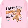 thumbnail image 4 of Inktastic Official Cookie Tester Cute Gingerbread Boys or Girls Long Sleeve Toddler T-Shirt, 4 of 5