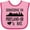 Pink and Fuchsia, variant on Inktastic Portland Oregon Someone Loves Me Skyline Boys or Girls Baby Bib