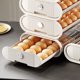 thumbnail image 4 of Caja de Almacenamiento de Huevos, Rejilla para Huevos Apilable, A Prueba de Olores, Organizador de Rejilla para Huevos para Refrigerador con Función de Rodamiento Automático A, 4 of 5