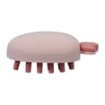 thumbnail image 2 of Cepillo de masaje para el cabello, cepillo para champú, cepillo de mano de dientes anchos con púas suaves de plástico Rosa claro, 2 of 9