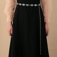 ladies dress waist chain belt