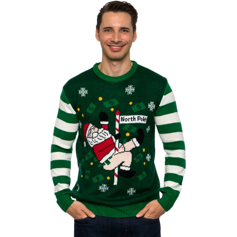 North pole dancer hot sale ugly christmas sweater