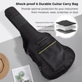 thumbnail image 3 of 2 Pcs Guitar Accessory Kit, 40 41-Inch Guitar Gig Bag with Adjustable Guitar Strap for Yamaha FS800, Shockproof Padded Acoustic Classical Guitar Carry Bag, Water-Resistant Fabric, 3 of 7