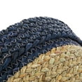 thumbnail image 3 of Mainstays Two-Tone Seagrass Decorative Storage Basket, 11" x 8.3", Navy & Natural, 3 of 10