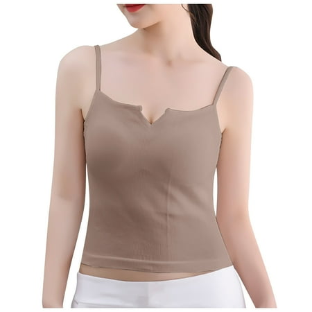 

RPVATI Women Comfort Spaghetti Bralette Seamless Underwire Wireless Bras