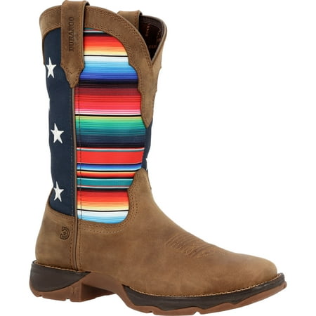 

Lady Rebel by Durango® Women s Dusty Brown Serape Flag Western Boot Size 9.5(M)