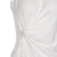 thumbnail image 5 of FNNMNNR Women Sexy Oblique Shoulder Gown Ruffles Mermaid Dress Long Slit Maxi Evening Party Prom Dress, 5 of 7