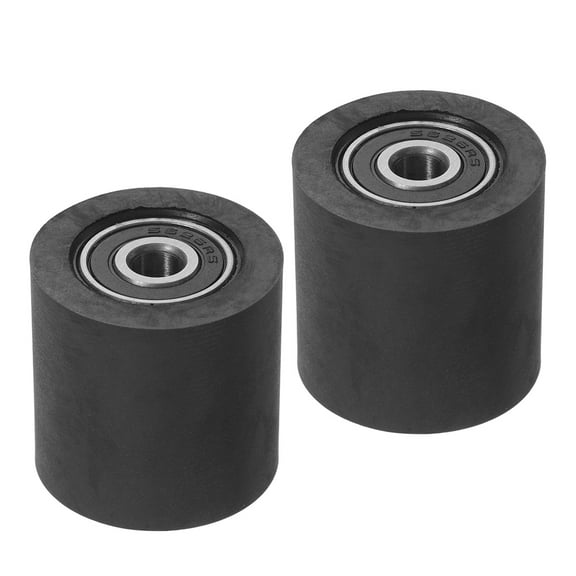 Raindrops 2pcs PU Bearing Pulley Wheel For Furniture Hardware Accessories Sliding Conveyor Roller Idler Bearing Pulley Roller Bearings