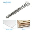 thumbnail image 4 of Uxcell M8 x 75mm 304 Stainless Steel Hex Lag Screws for Wood 10 Pack, 4 of 5